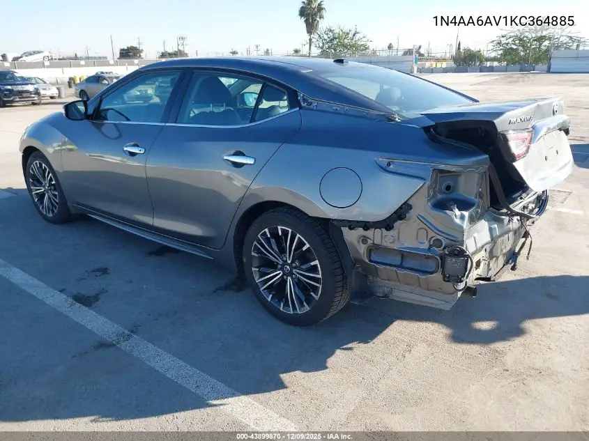 1N4AA6AV1KC364885 2019 Nissan Maxima 3.5 Sl