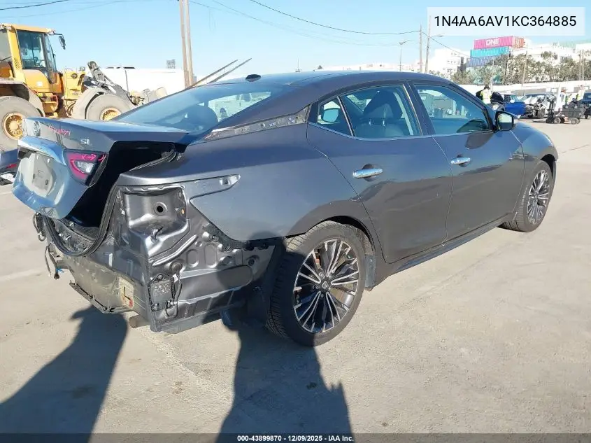 1N4AA6AV1KC364885 2019 Nissan Maxima 3.5 Sl