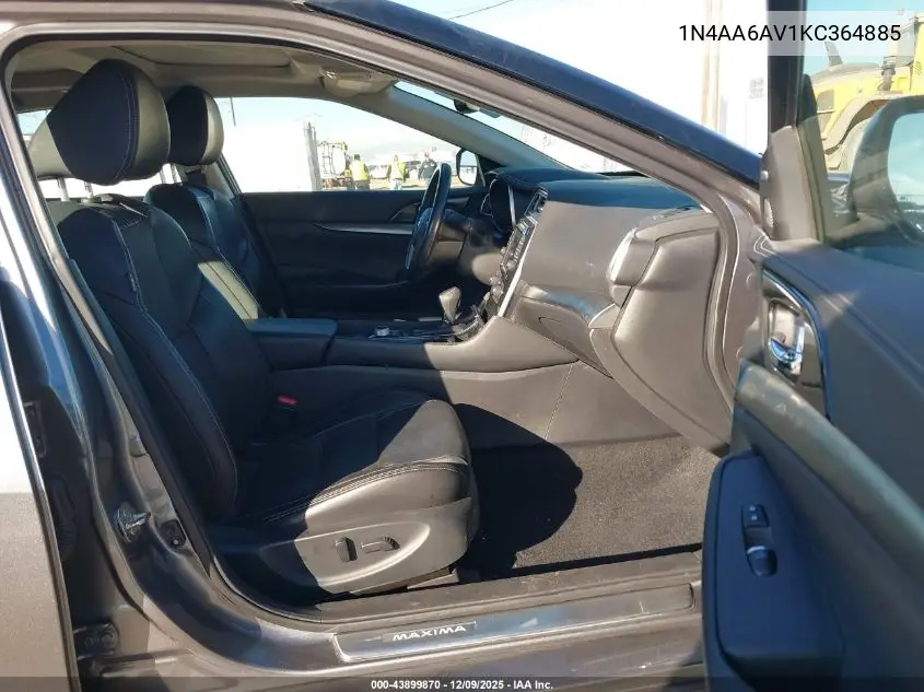 1N4AA6AV1KC364885 2019 Nissan Maxima 3.5 Sl
