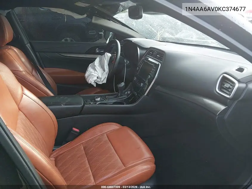 1N4AA6AV0KC374677 2019 Nissan Maxima 3.5 Platinum