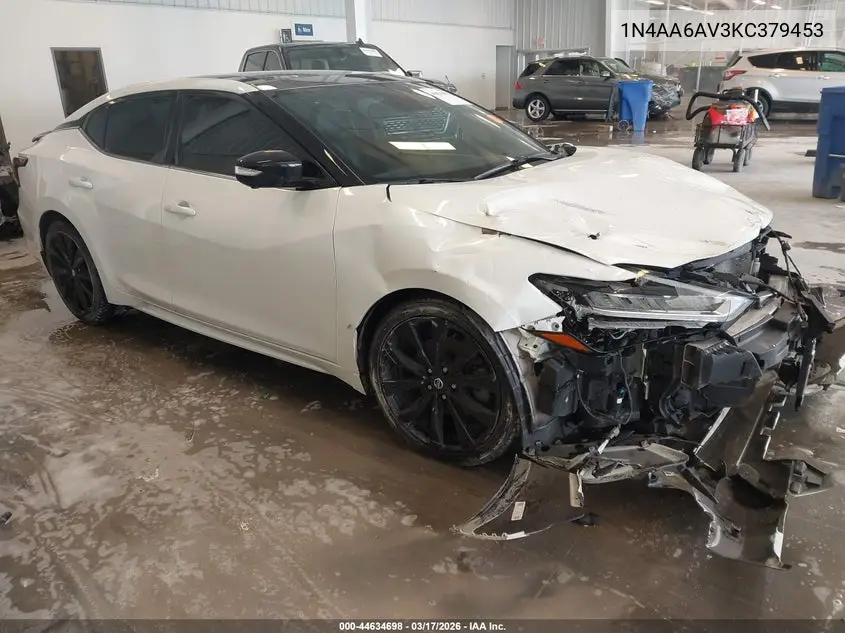 2019 Nissan Maxima 3.5 Sr VIN: 1N4AA6AV3KC379453 Lot: 44634698