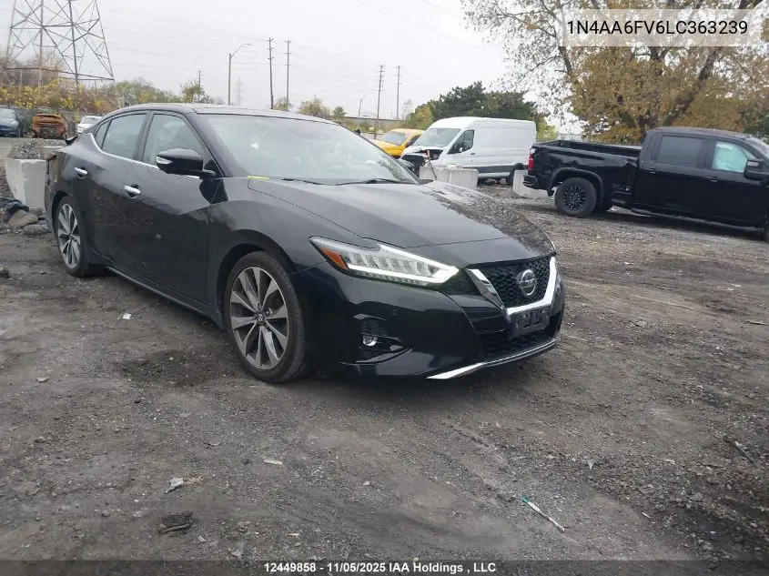 1N4AA6FV6LC363239 2020 Nissan Maxima Platinum
