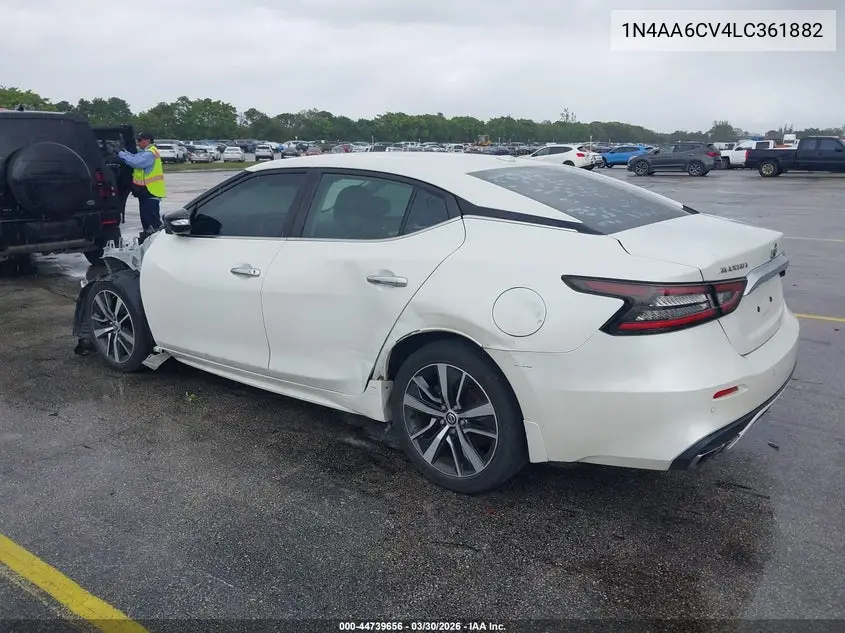 1N4AA6CV4LC361882 2020 Nissan Maxima Sv Xtronic Cvt
