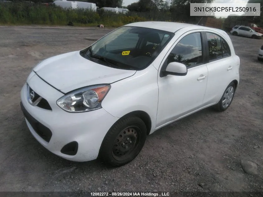 2015 Nissan Micra VIN: 3N1CK3CP5FL250916 Lot: 12082272