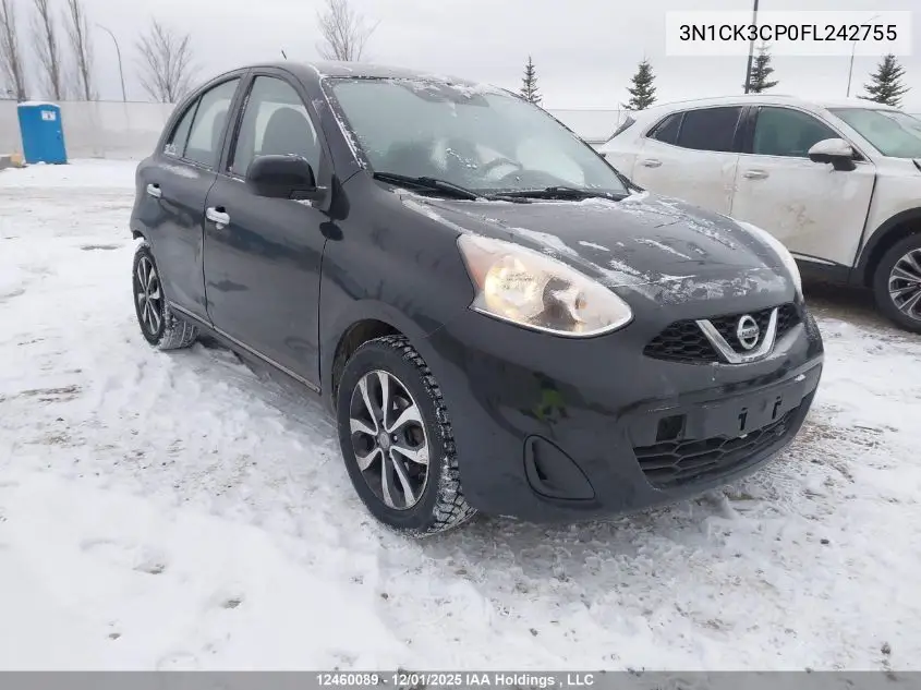 3N1CK3CP0FL242755 2015 Nissan Micra S/Sr/Sv