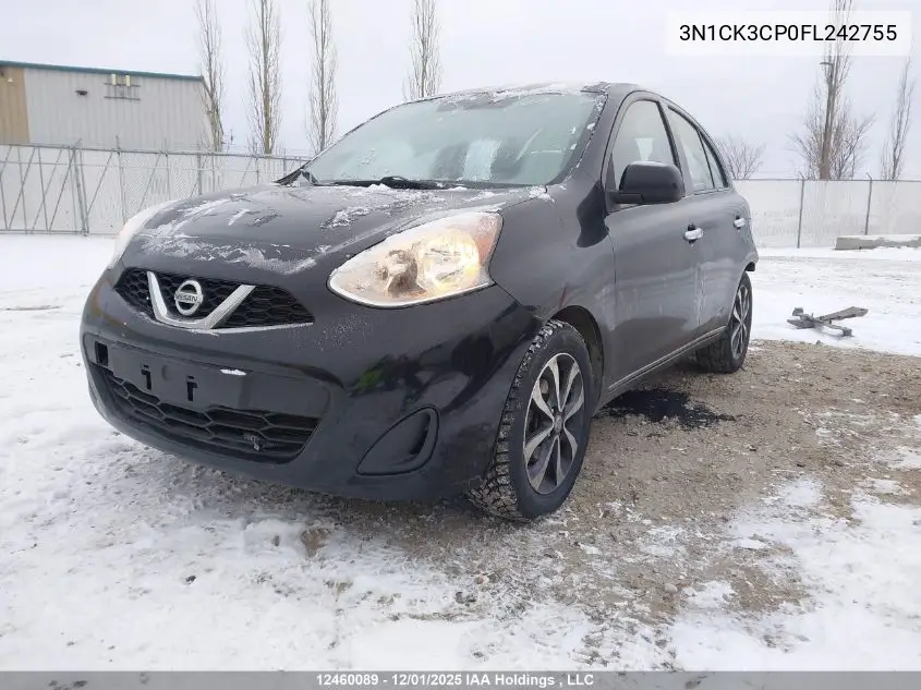 3N1CK3CP0FL242755 2015 Nissan Micra S/Sr/Sv