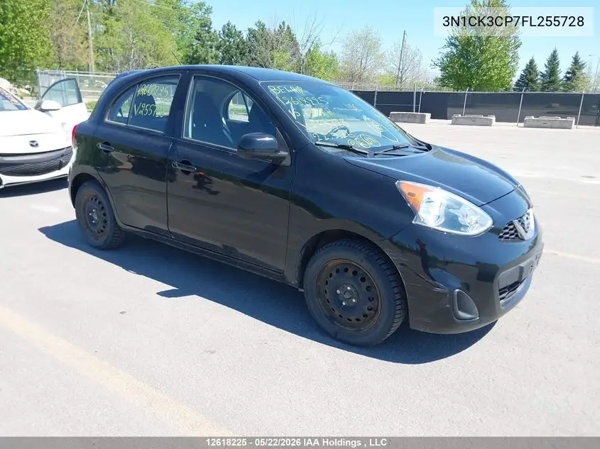 2015 Nissan Micra VIN: 3N1CK3CP7FL255728 Lot: 12618225