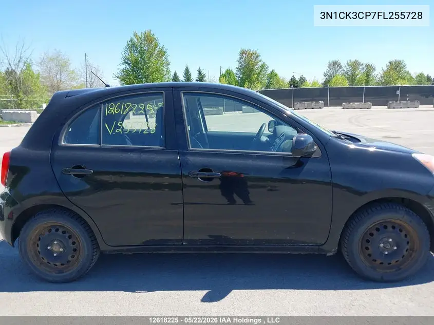 2015 Nissan Micra VIN: 3N1CK3CP7FL255728 Lot: 12618225
