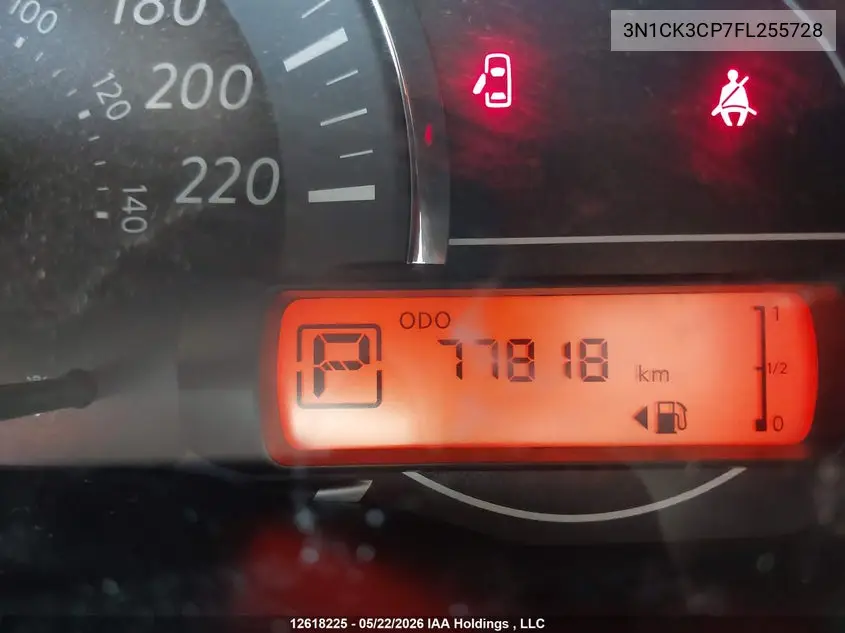 2015 Nissan Micra VIN: 3N1CK3CP7FL255728 Lot: 12618225