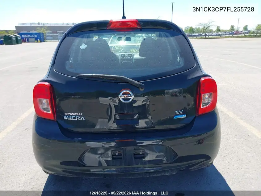 2015 Nissan Micra VIN: 3N1CK3CP7FL255728 Lot: 12618225