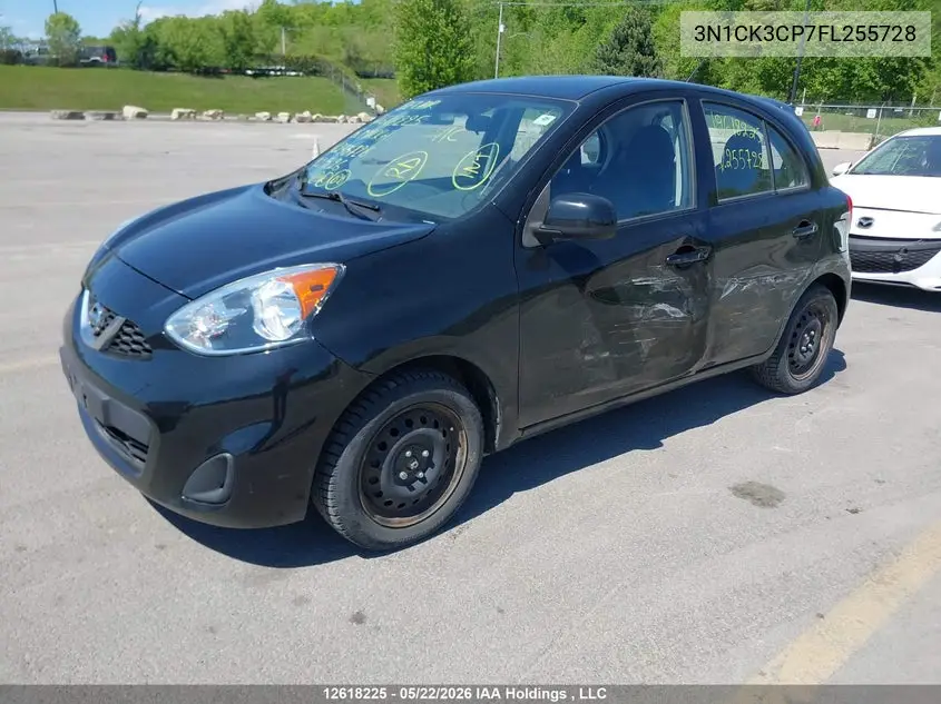 2015 Nissan Micra VIN: 3N1CK3CP7FL255728 Lot: 12618225