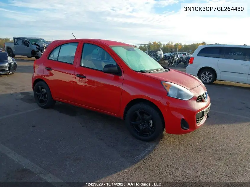 3N1CK3CP7GL264480 2016 Nissan Micra S/Sr/Sv