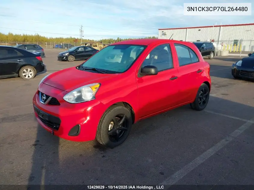 3N1CK3CP7GL264480 2016 Nissan Micra S/Sr/Sv