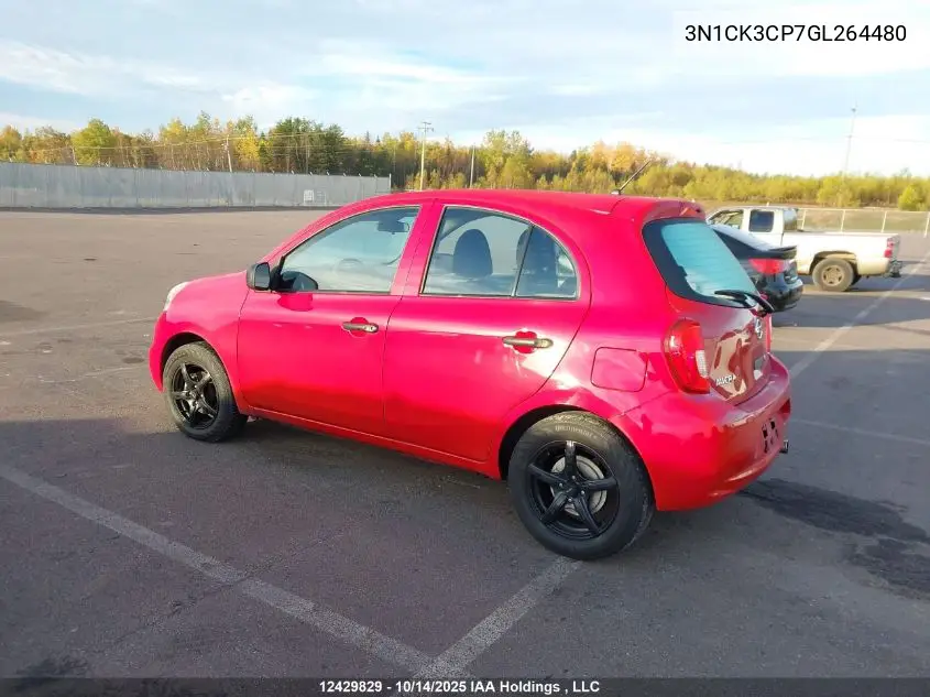 3N1CK3CP7GL264480 2016 Nissan Micra S/Sr/Sv