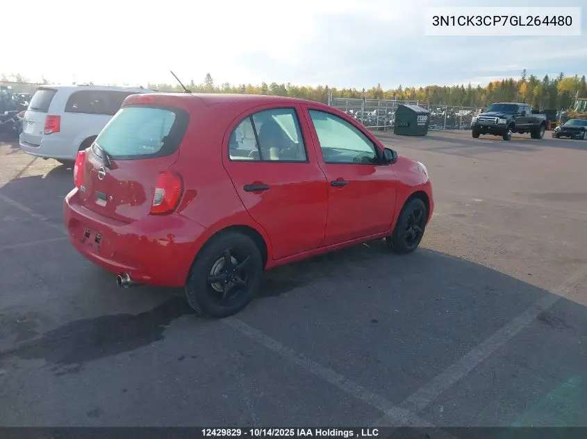 3N1CK3CP7GL264480 2016 Nissan Micra S/Sr/Sv