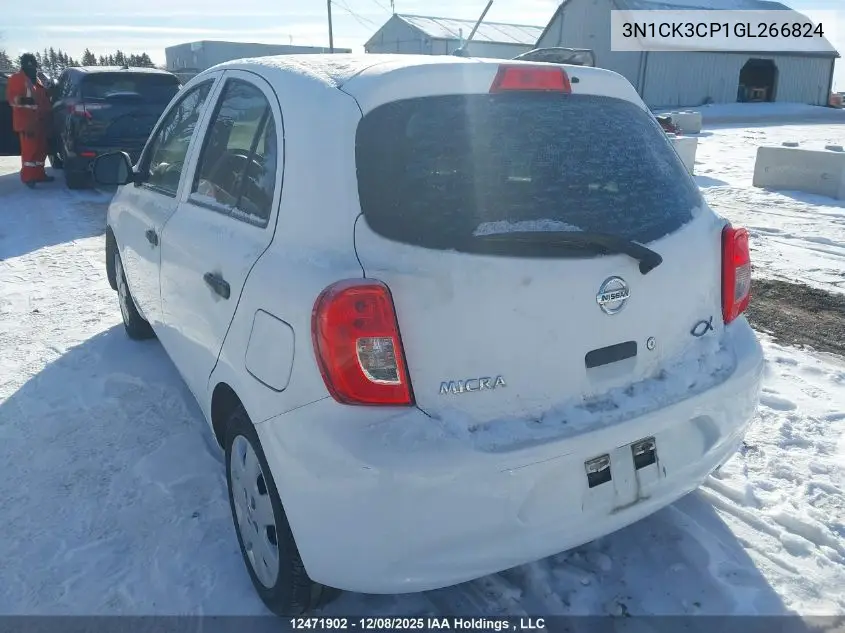 3N1CK3CP1GL266824 2016 Nissan Micra