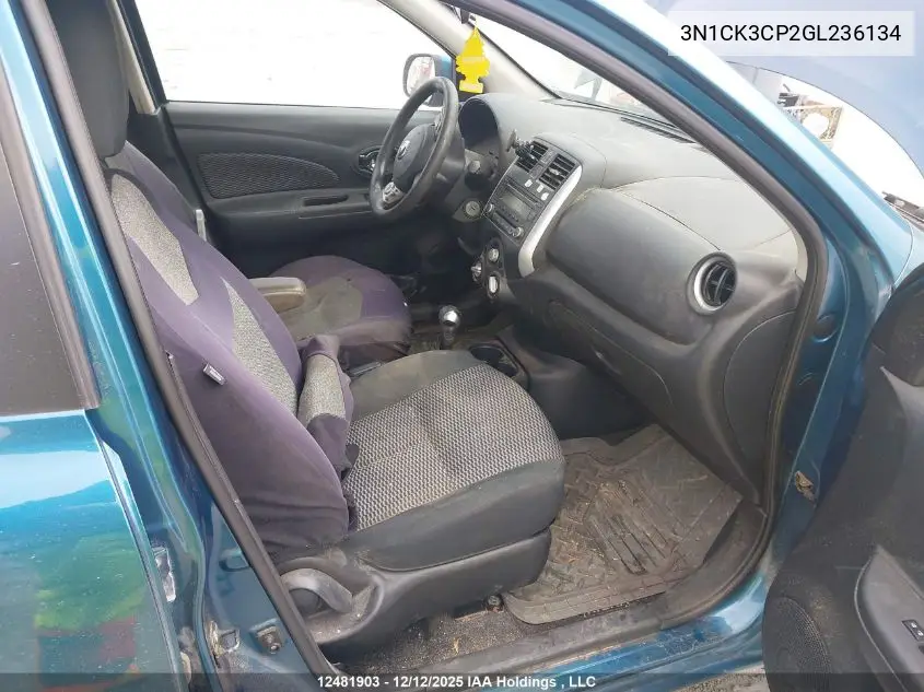 3N1CK3CP2GL236134 2016 Nissan Micra S/Sr/Sv