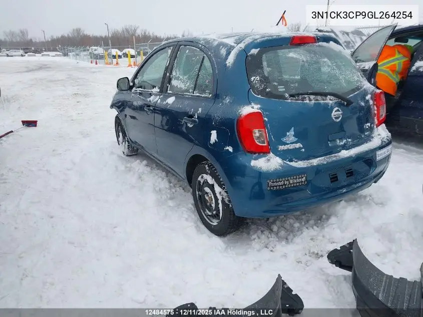 3N1CK3CP9GL264254 2016 Nissan Micra S/Sr/Sv