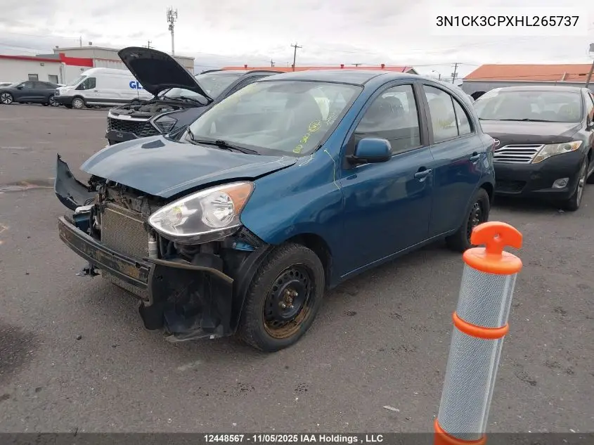 3N1CK3CPXHL265737 2017 Nissan Micra