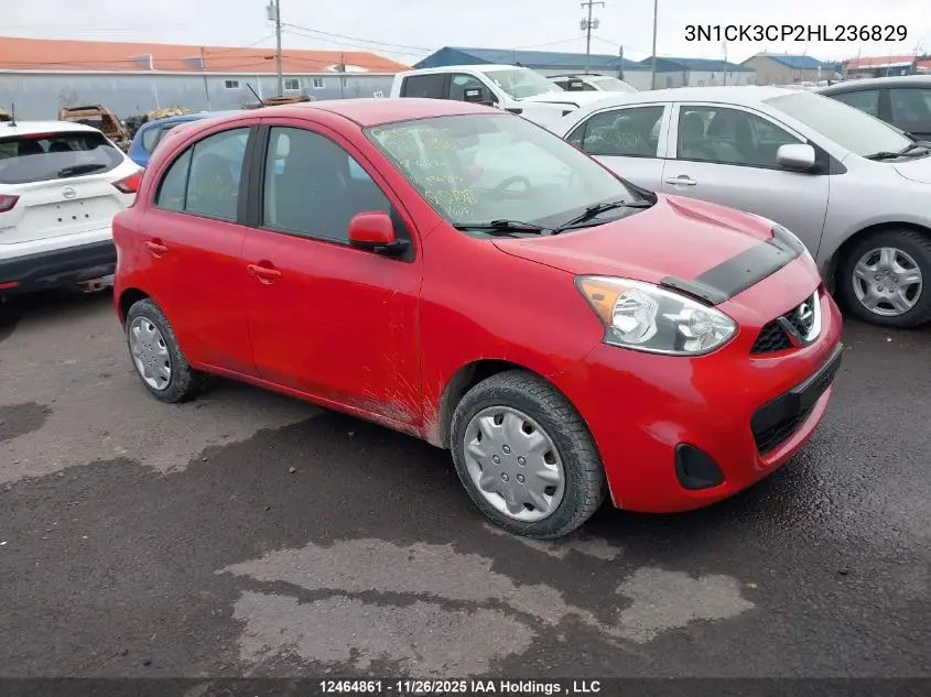 3N1CK3CP2HL236829 2017 Nissan Micra
