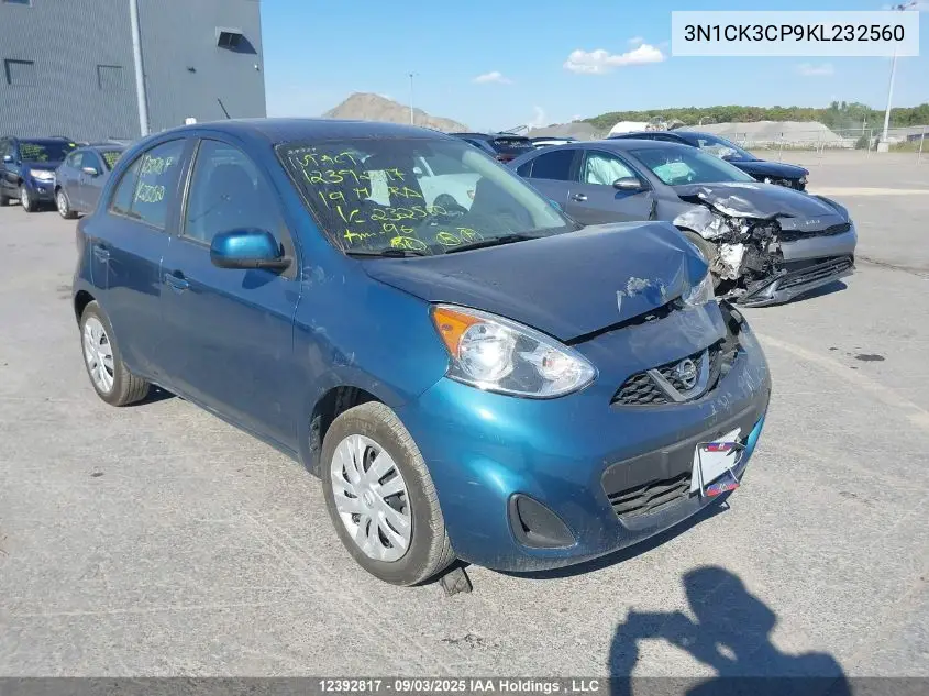3N1CK3CP9KL232560 2019 Nissan Micra