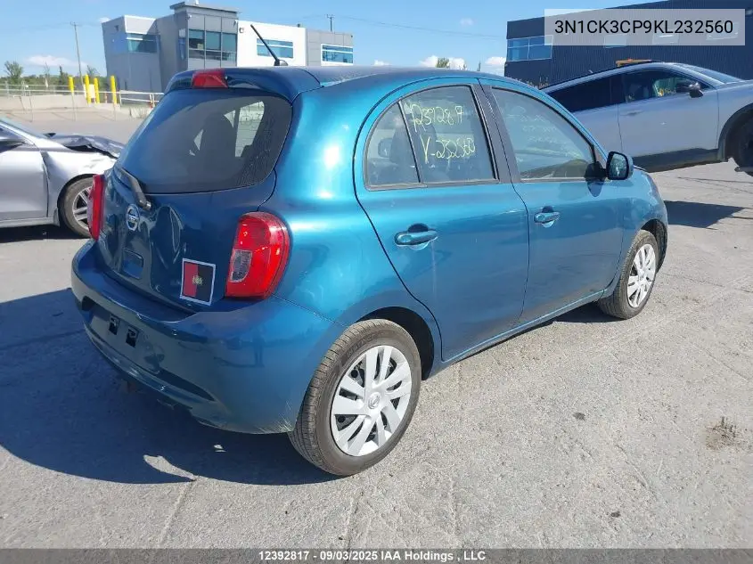 3N1CK3CP9KL232560 2019 Nissan Micra