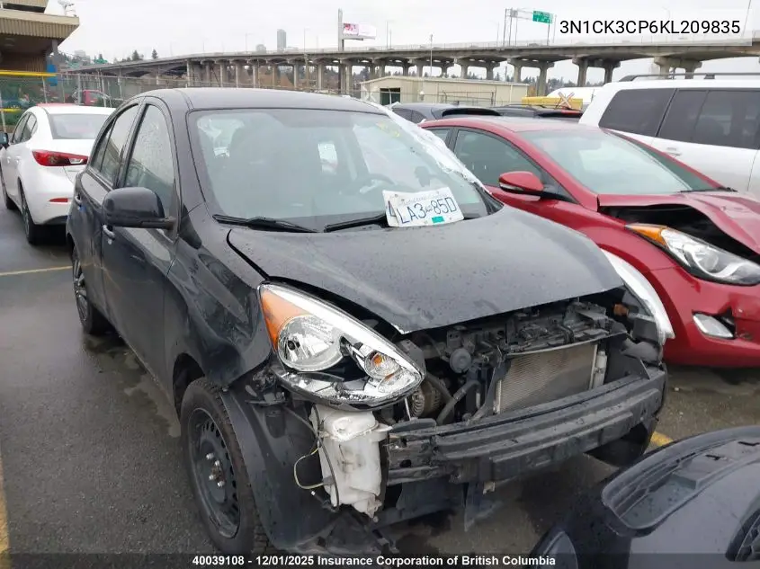 3N1CK3CP6KL209835 2019 Nissan Micra