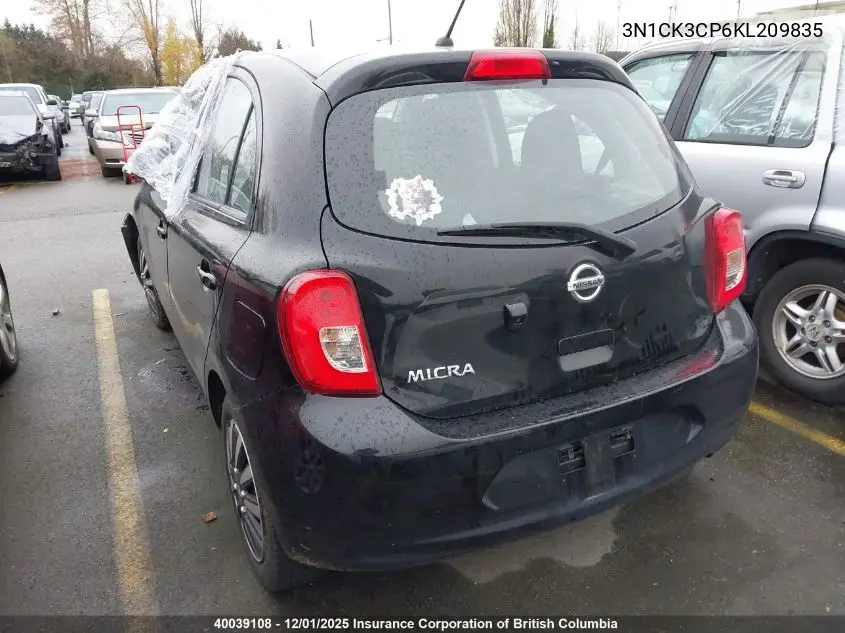 3N1CK3CP6KL209835 2019 Nissan Micra