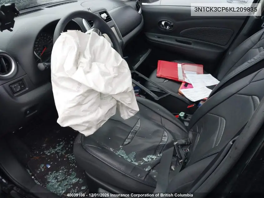 3N1CK3CP6KL209835 2019 Nissan Micra
