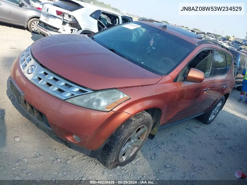 JN8AZ08W53W234529 2003 Nissan Murano Sl