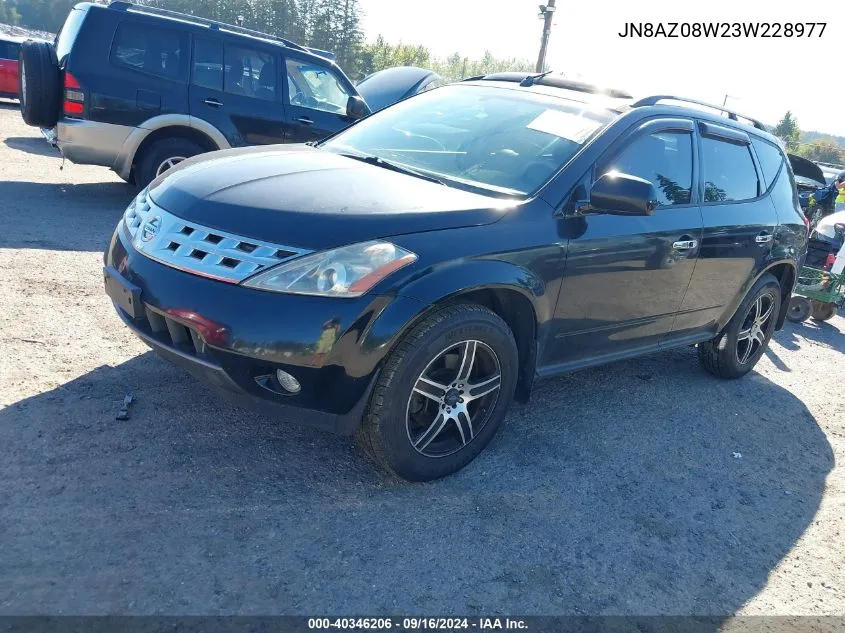 JN8AZ08W23W228977 2003 Nissan Murano Sl