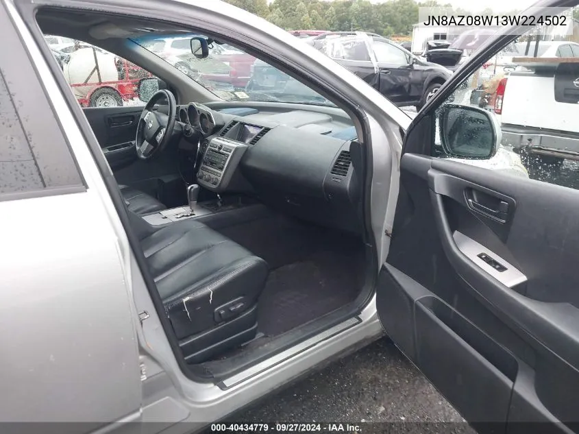 JN8AZ08W13W224502 2003 Nissan Murano Se