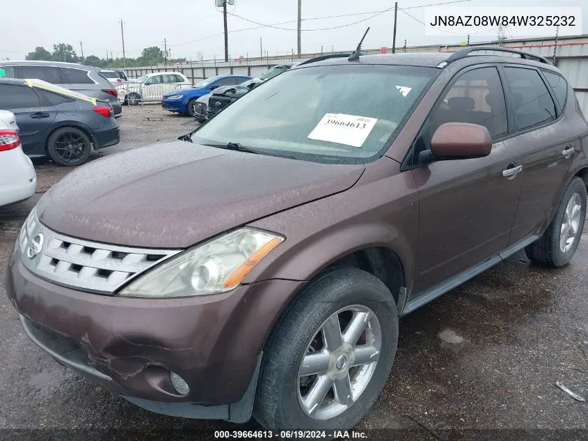 JN8AZ08W84W325232 2004 Nissan Murano Sl