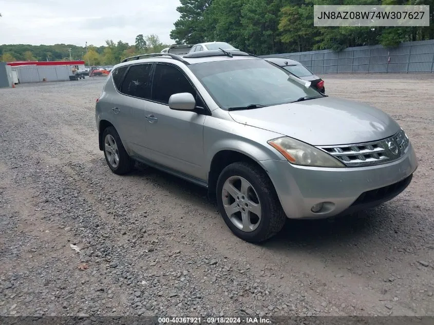 JN8AZ08W74W307627 2004 Nissan Murano Sl