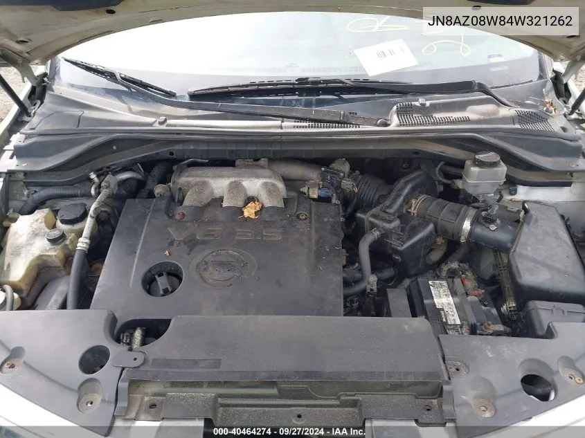 JN8AZ08W84W321262 2004 Nissan Murano Se