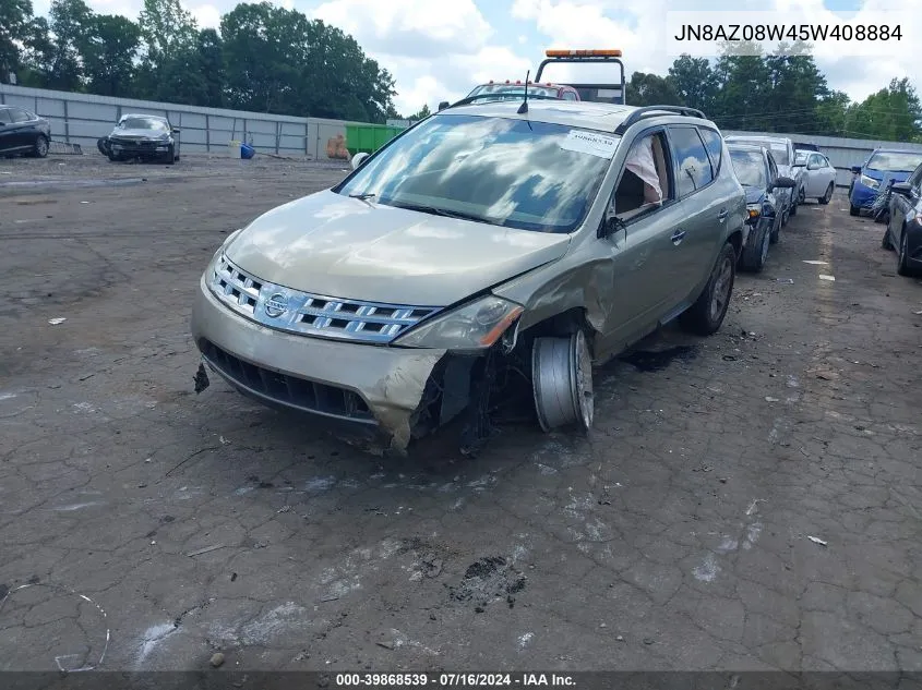 JN8AZ08W45W408884 2005 Nissan Murano Sl