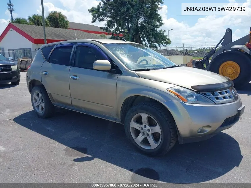 JN8AZ08W15W429739 2005 Nissan Murano Sl