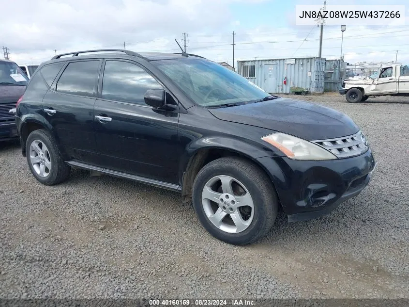 2005 Nissan Murano S VIN: JN8AZ08W25W437266 Lot: 40160159