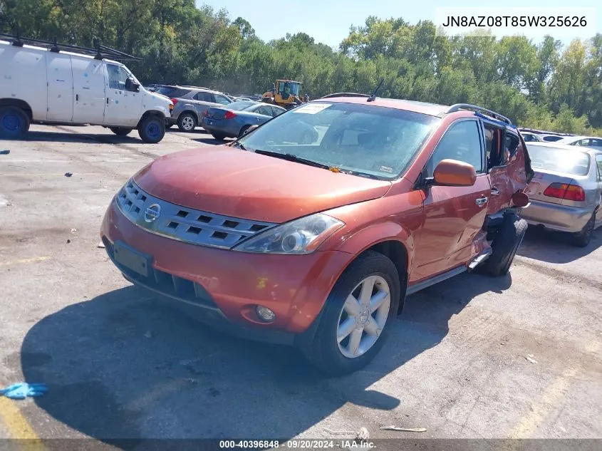 JN8AZ08T85W325626 2005 Nissan Murano Se