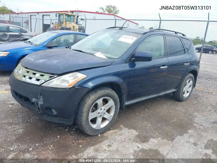 JN8AZ08T05W313101 2005 Nissan Murano Sl