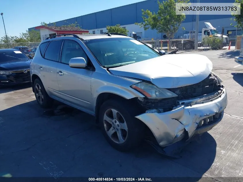 JN8AZ08T85W313783 2005 Nissan Murano Sl