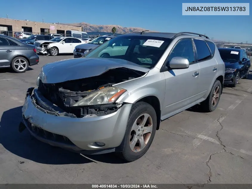 JN8AZ08T85W313783 2005 Nissan Murano Sl