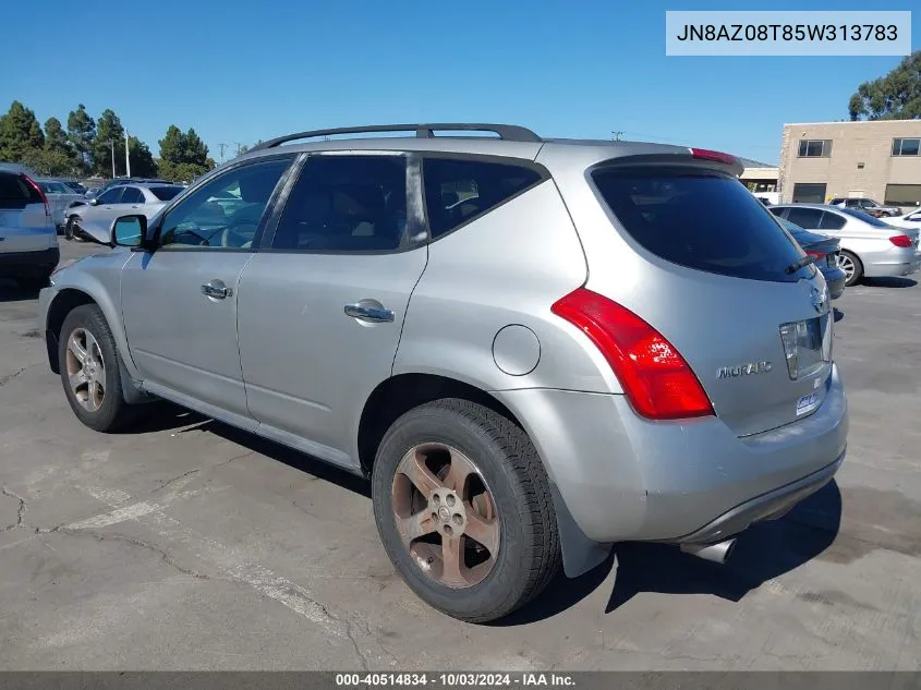 JN8AZ08T85W313783 2005 Nissan Murano Sl