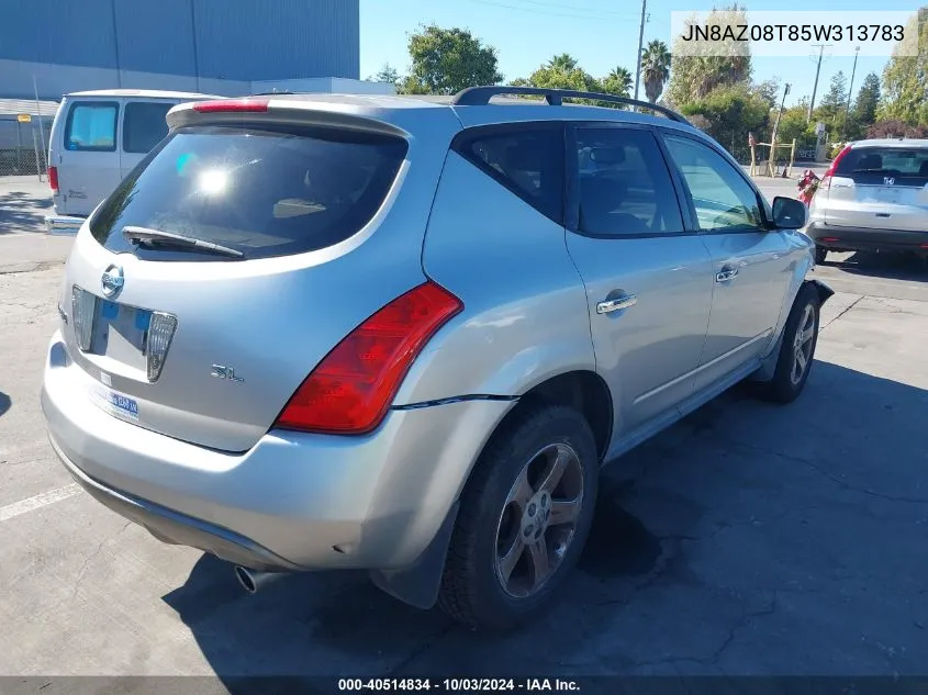 JN8AZ08T85W313783 2005 Nissan Murano Sl