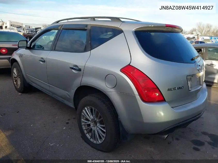 JN8AZ08W45W414927 2005 Nissan Murano S