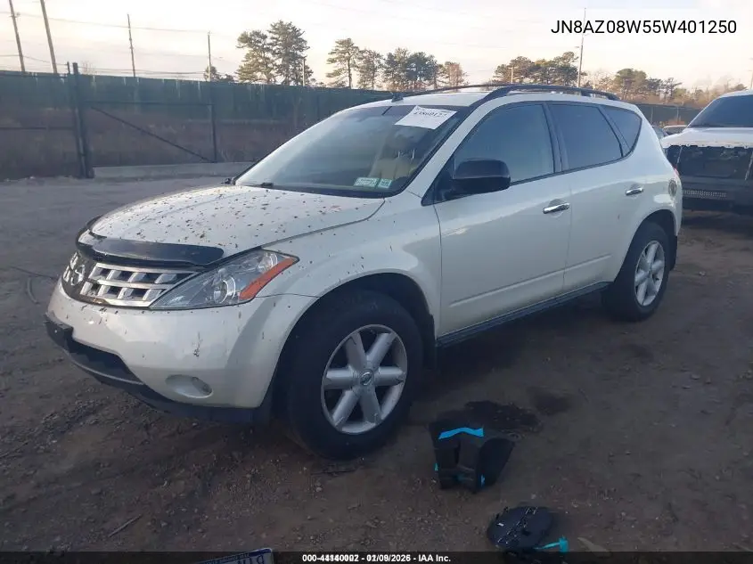 JN8AZ08W55W401250 2005 Nissan Murano Se