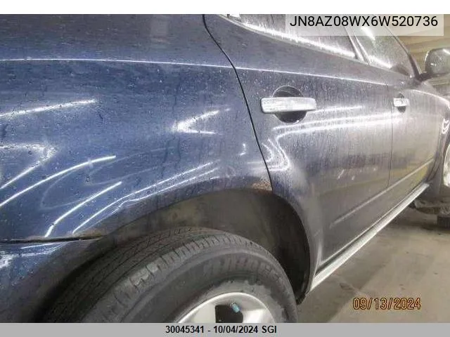 JN8AZ08WX6W520736 2006 Nissan Murano Sl/Se/S