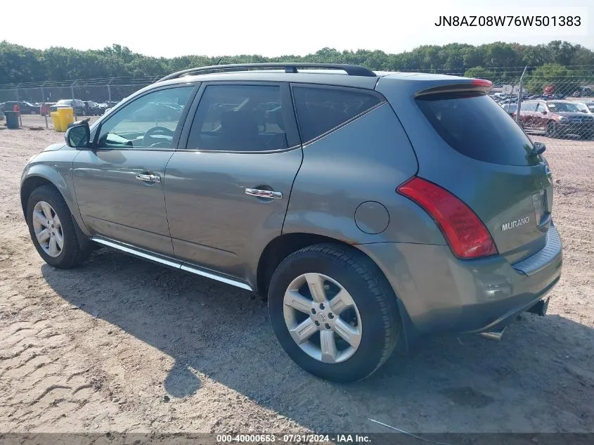 JN8AZ08W76W501383 2006 Nissan Murano Sl/Se/S