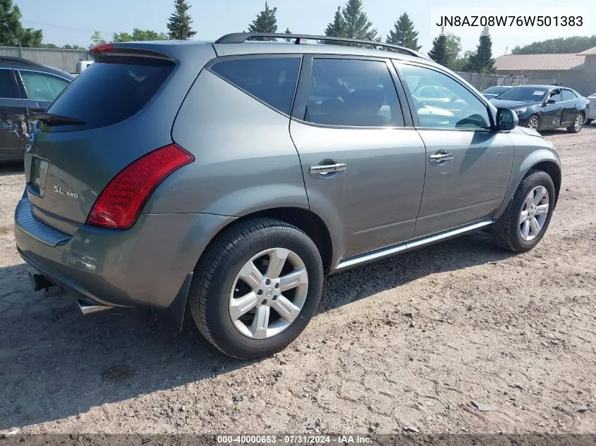 JN8AZ08W76W501383 2006 Nissan Murano Sl/Se/S