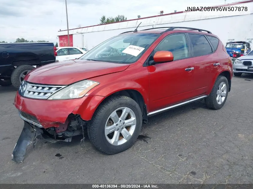 JN8AZ08W96W507878 2006 Nissan Murano Sl